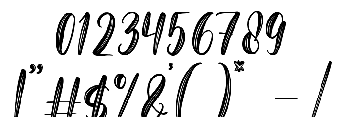 Magista Brush Font OTHER CHARS