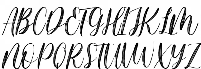 Magista Brush Font UPPERCASE