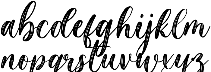 Magista Brush Font LOWERCASE
