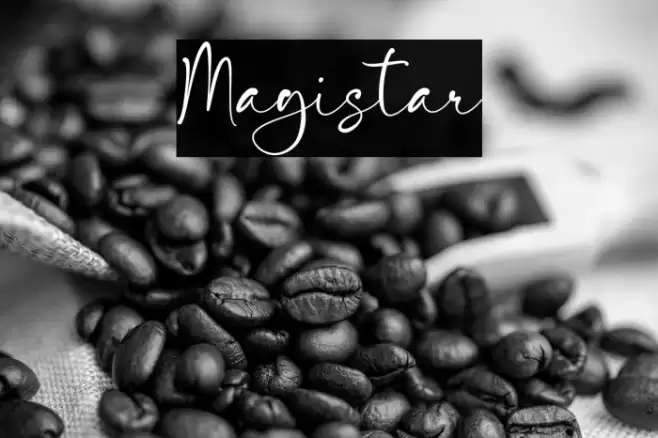 Magistar Schriftart examples