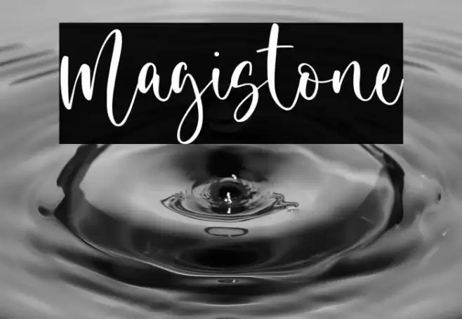 Magistone Font examples