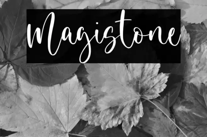 Magistone Font examples