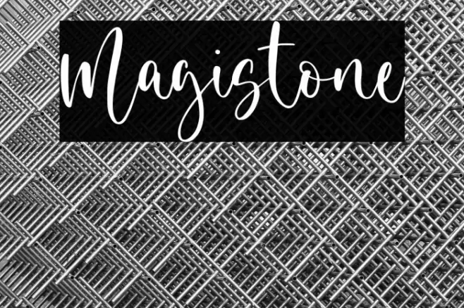 Magistone Font examples