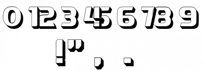 Magistros 3D Regular Font OTHER CHARS