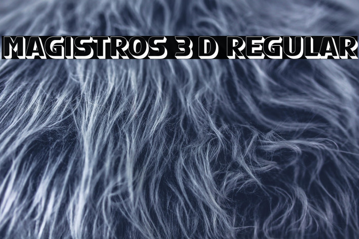 Magistros 3D Regular Example 1