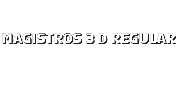 Magistros 3D Regular Logo