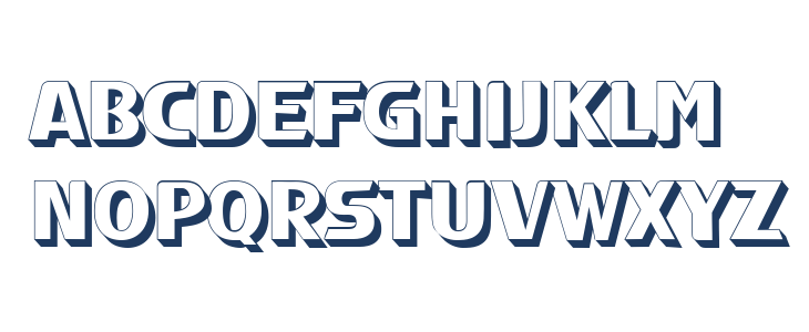 Magistros 3D Regular Lowercase