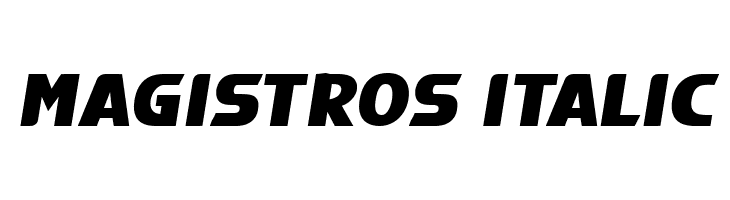 Magistros Italic  Free Fonts Download