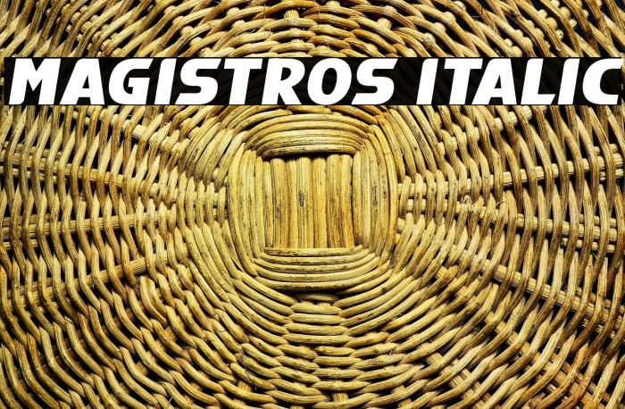 Magistros Italic Example 3