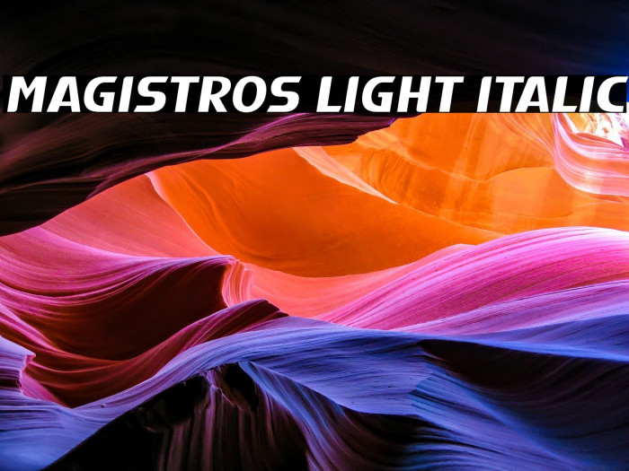 Magistros Light Italic Example 1