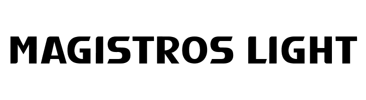 Magistros Light  font caratteri gratis