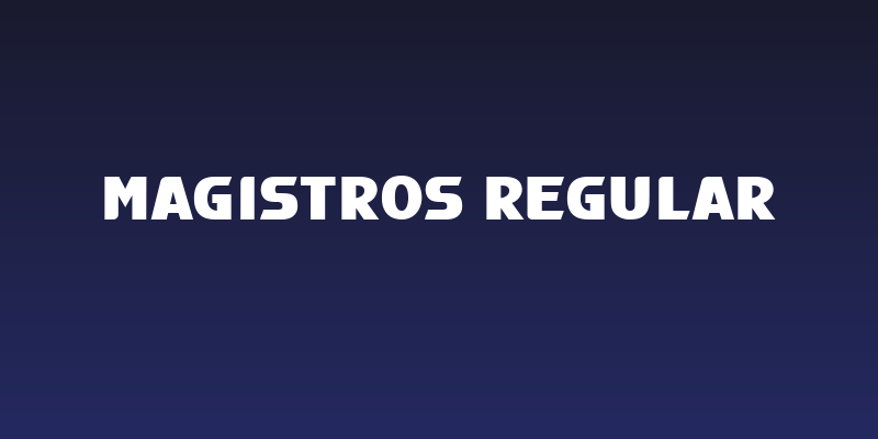 Magistros Regular Social Header