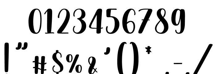 Maglina_DEMO Font OTHER CHARS