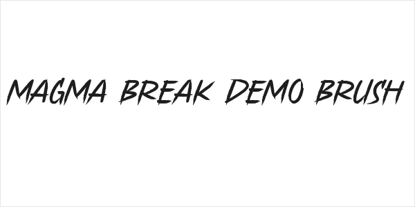Magma Break Demo Brush Logo