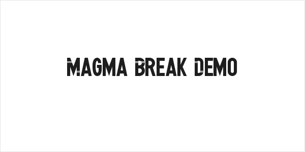 Magma Break Demo Logo