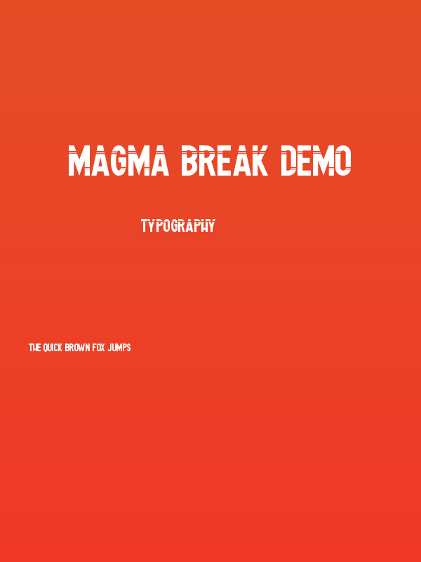 Magma Break Demo Poster