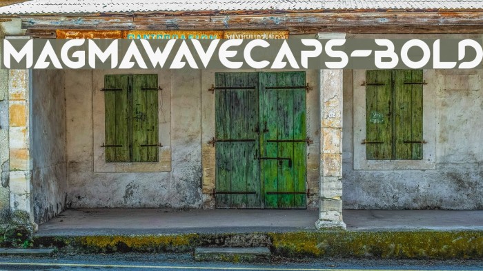 MagmawaveCaps-Bold Font examples