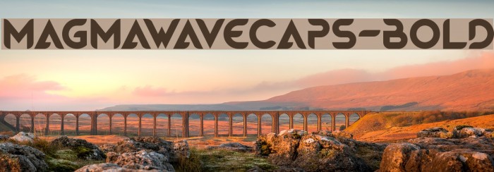 MagmawaveCaps-Bold Font examples