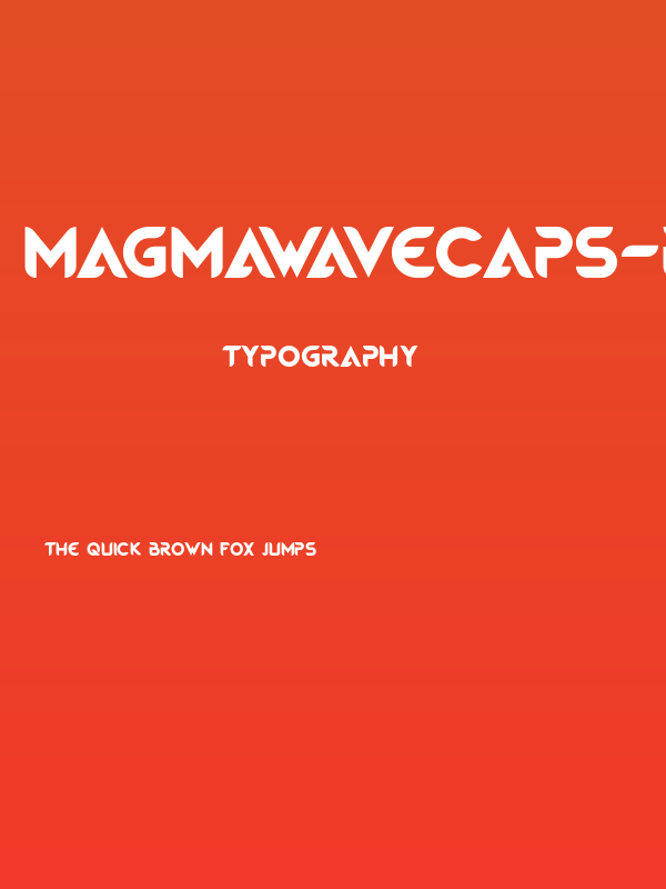 MagmawaveCaps-Bold Poster