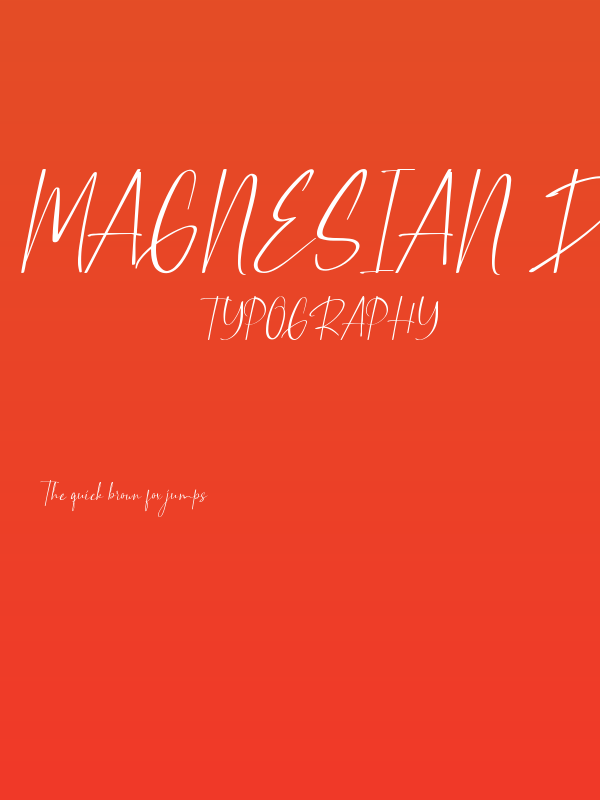 Magnesian Demo Script Poster