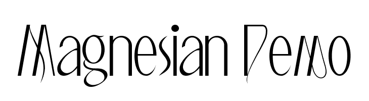 Magnesian Demo  Free Fonts Download