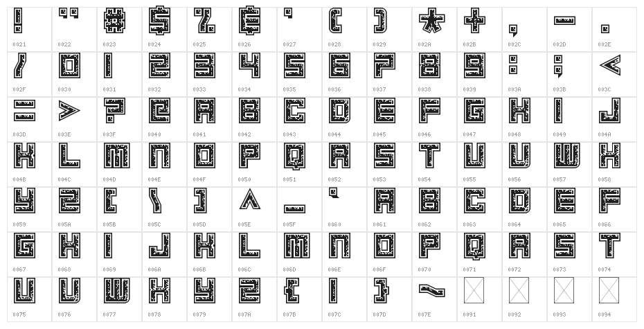 Magnetic Debris Regular Character Map