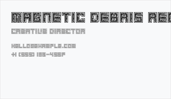 Magnetic Debris Regular Business Card