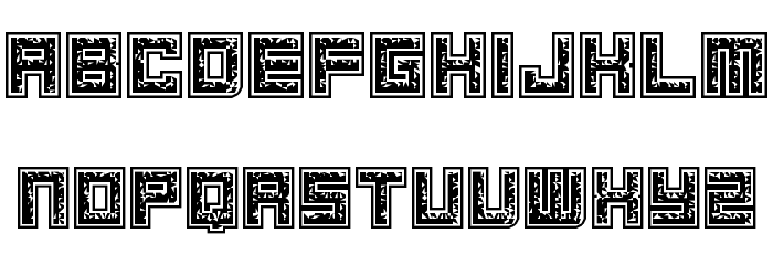 Magnetic Debris Regular Font LOWERCASE