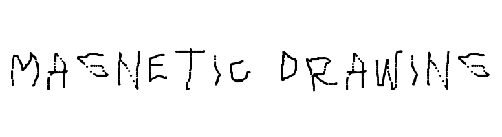 Magnetic Drawing  フリーフォントのダウンロード