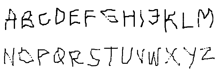 Magnetic Drawing Font LOWERCASE