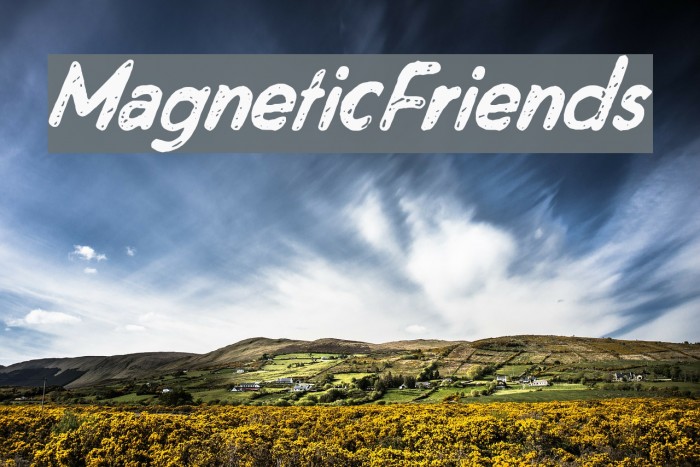 MagneticFriends Font examples