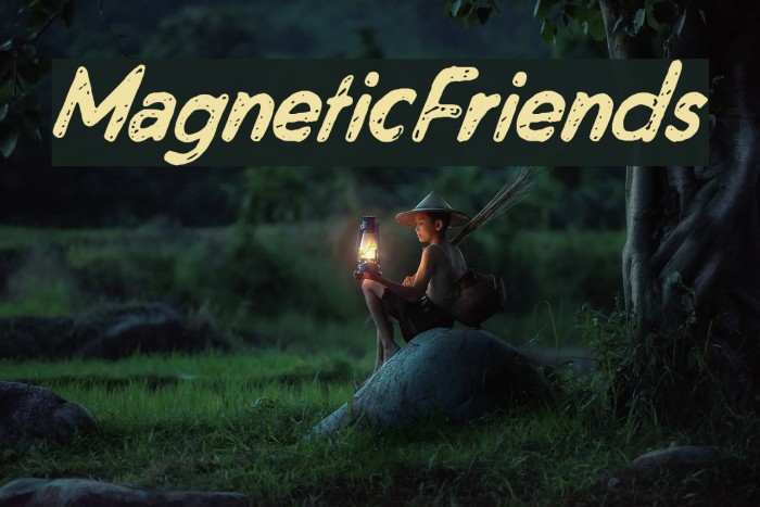 MagneticFriends Font examples