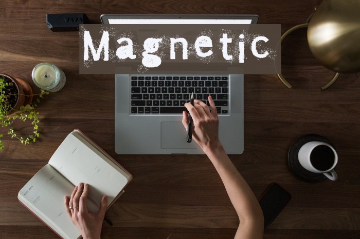 Magnetic フォント examples