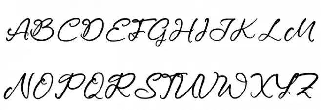 Magnetta Wettney خط أحرف كبيرة