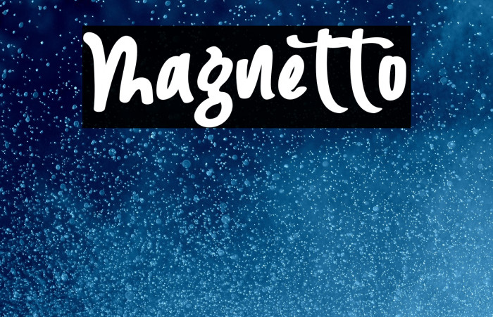 Magnetto Example 2