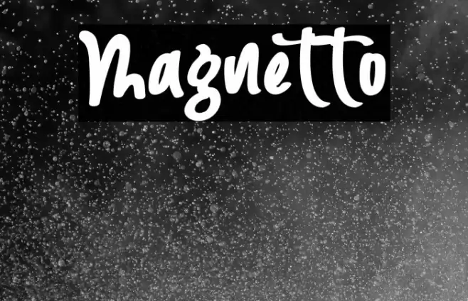 Magnetto Font examples