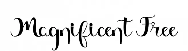 Magnificent Free  Fuentes Gratis Descargar