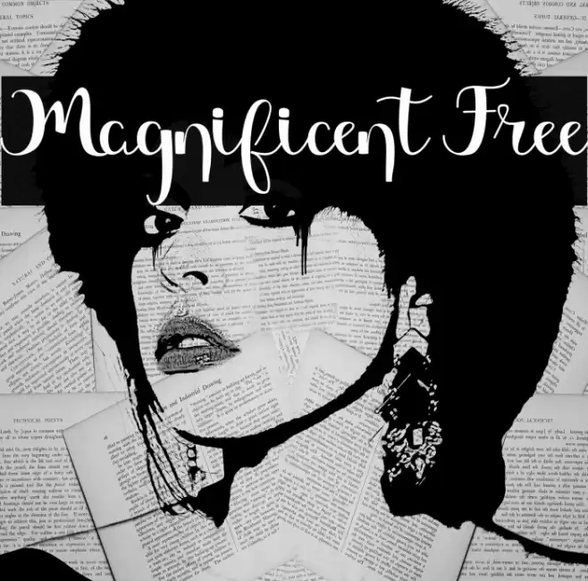Magnificent Free Font examples