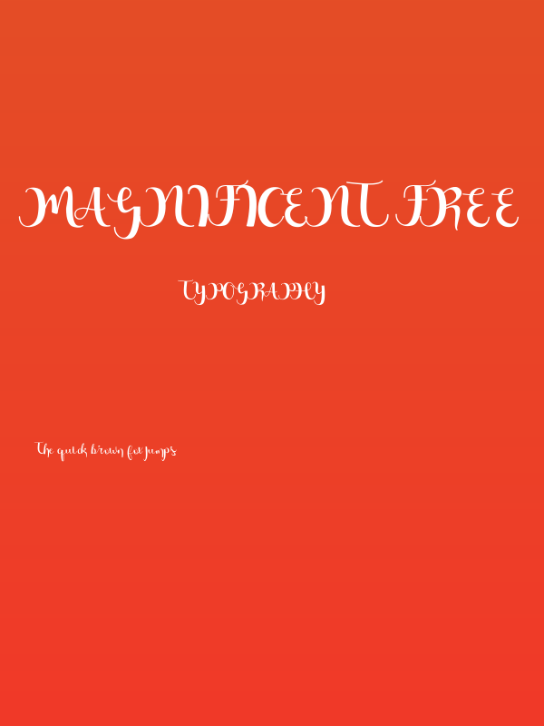 Magnificent Free Poster