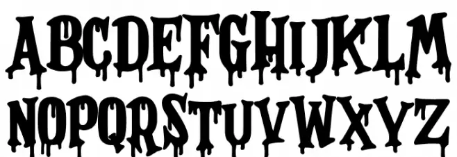 Magnificent Nightmare Schriftart Groß