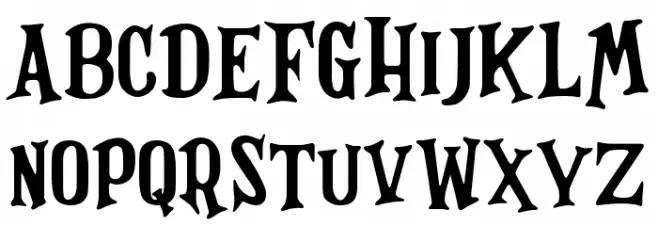 Magnificent Serif Caratteri MAIUSCOLE