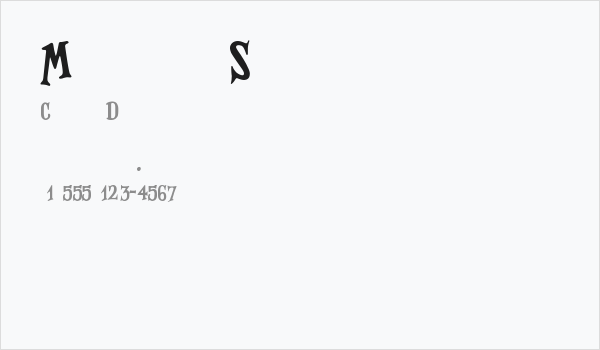 Magnificent Serif Business Card