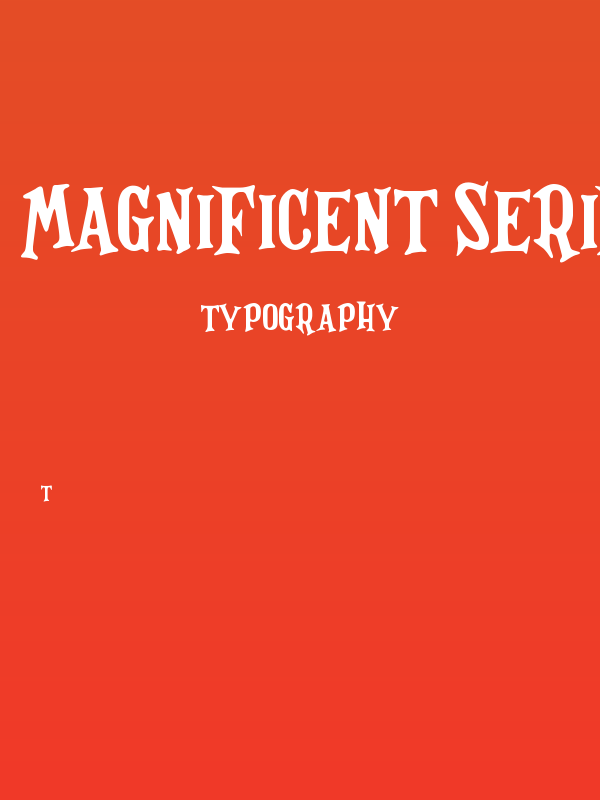Magnificent Serif Poster