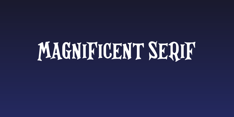 Magnificent Serif Social Header