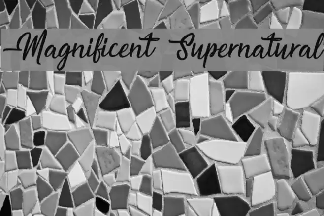Magnificent Supernatural Font examples