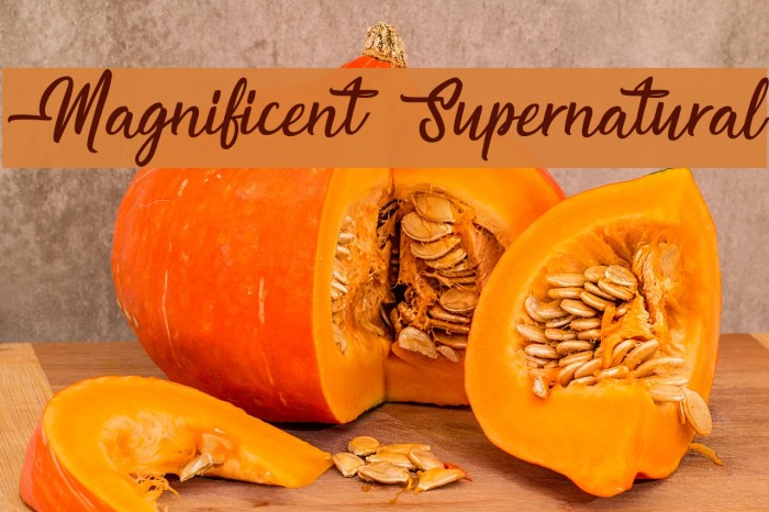 Magnificent Supernatural Font examples