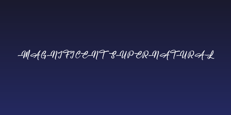 Magnificent Supernatural Social Header