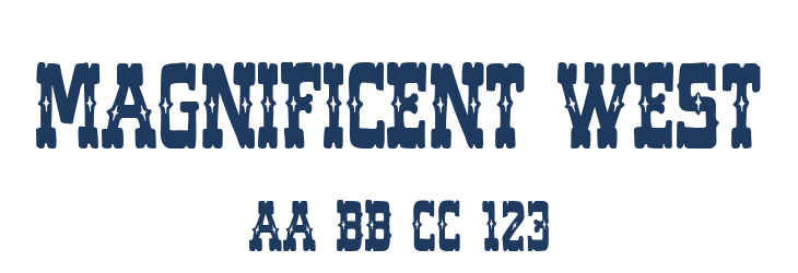 Magnificent West Font Preview