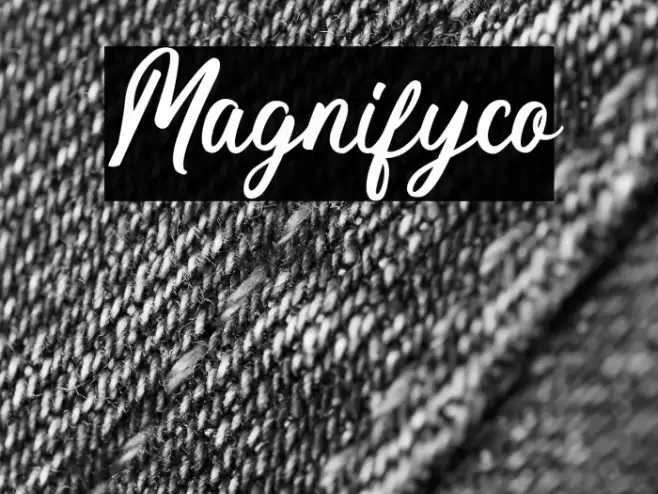 Magnifyco Font examples