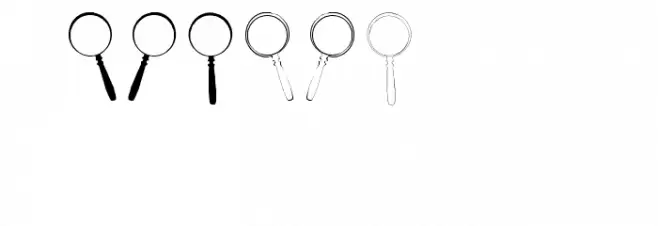 Magnifying Glass फ़ॉन्ट लोअरकेस
